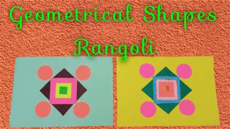 geometrical shapes rangoli easy paper cutwork rangoli diwali