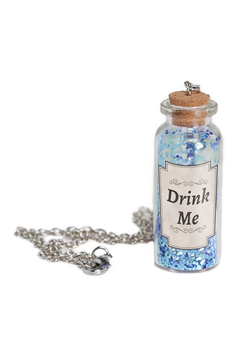 Alice Potion Bottle Necklace Costume Accessory