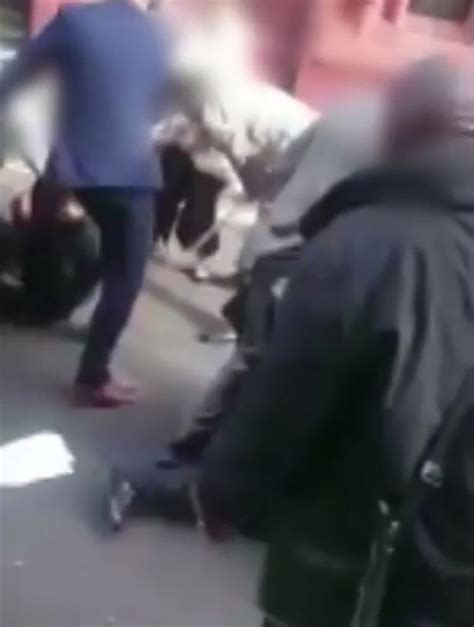 Terrifying Mass Brawl Erupts With Men In Suits Outside Court Leaving