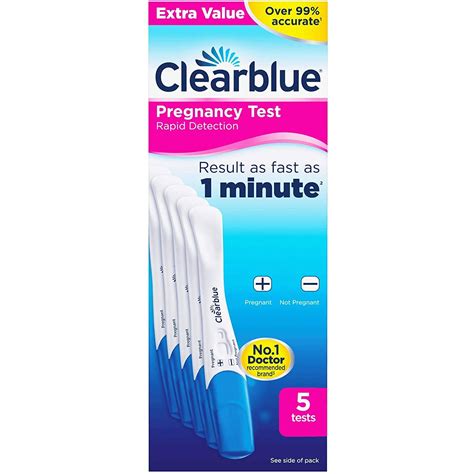 Clearblue Pregnancy Rapid Detection Tests 5 Test Pack Wxf 02