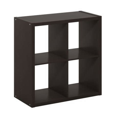 Furinno Cubicle Open Back Decorative Cube Storage Organizer 4 Cube