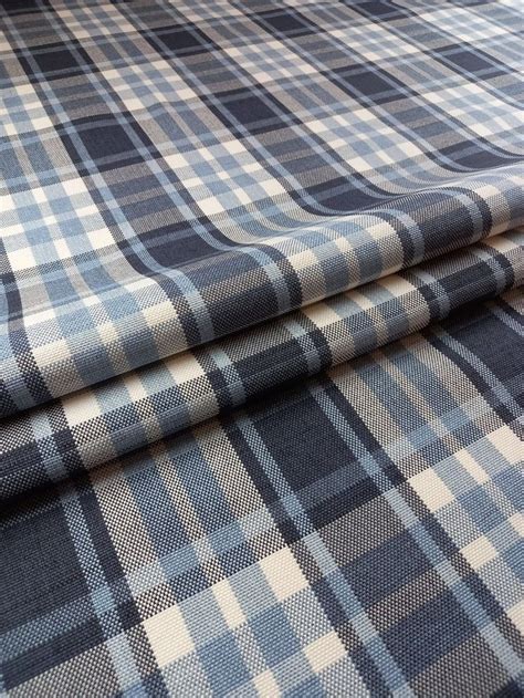 Tartan Highland Check Upholstery Plaid Fabric Material Craft Curtain