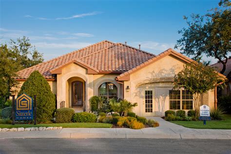 Model Home In Point Bluff Rogers Ranch Mediterranean Exterior