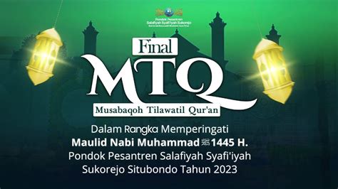 LIVE Final MTQ Musabaqoh Tilawatil Qur An 13 09 2023 II S3 TV