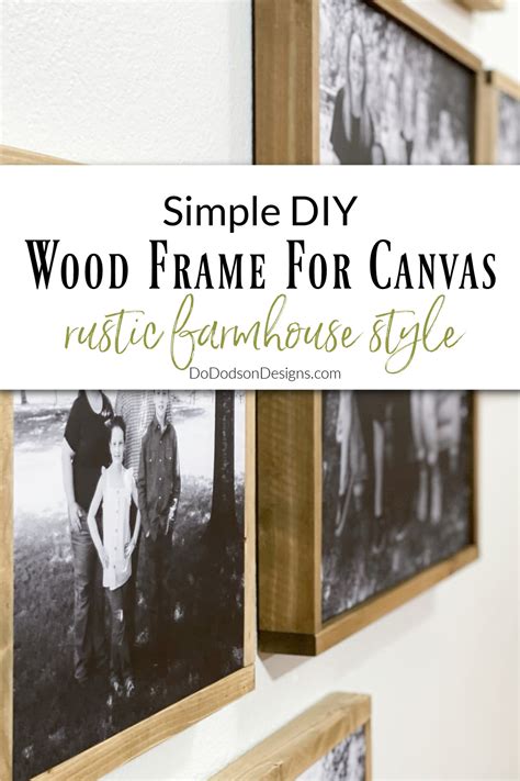 Simple Diy Wood Frame For Canvas Do Dodson Designs