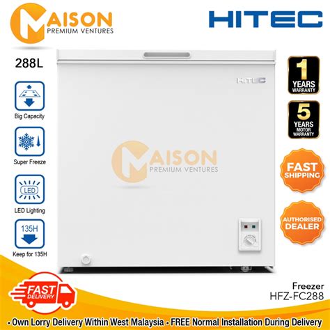 Hitec Chest Freezer 288L HFZ FC288 Shopee Malaysia