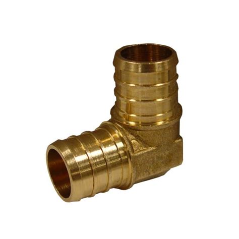 JMF 3 8 In PEX X 3 8 In PEX 90 Degree Lead Free Brass Elbow By JMF At