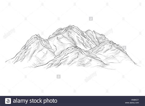 Mountain Range Illustration Etching Hi Res Stock Photography And Images