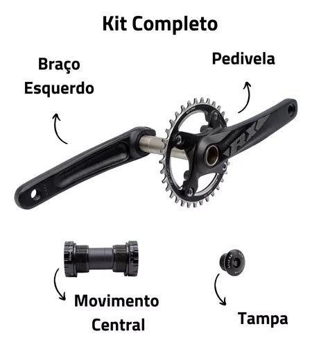 Kit Grupo V Completo Bike Pedivela Integrado Cassete Venda Em