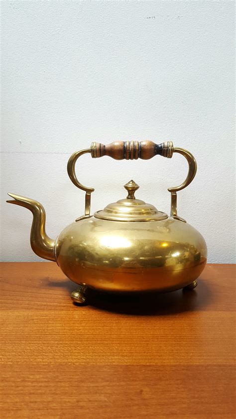 Solid Brass Teapot Large Enough To Serve Several People Excellent For Sunday Brunch With