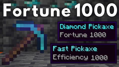 How To Get A Fortune Pickaxe In Minecraft Youtube