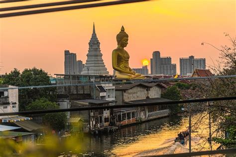 Premium Photo | Landscape of big buddha in the city large buddha statue ...