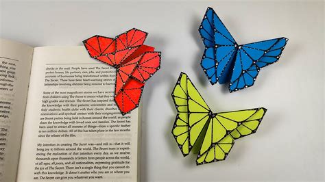 Origami Butterfly Bookmark Bookmark Ideas Youtube