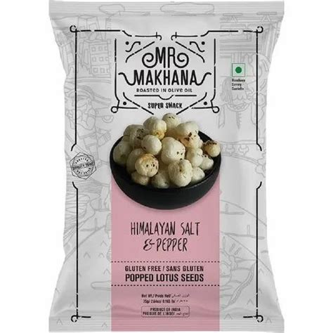 Himalayn Salt And Pepper Roasted Makhana Packaging Size 75g At Rs 120