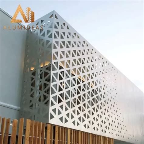 Aluminum Building Pattern Cladding Perforated Panel Alumida