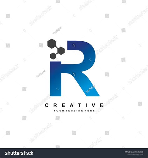 Letter R Logo Design Elegant Luxurious Stock Vector Royalty Free