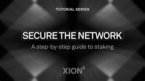 How To Stake Xion Xion The First Walletless L1 Blockchain Purpose