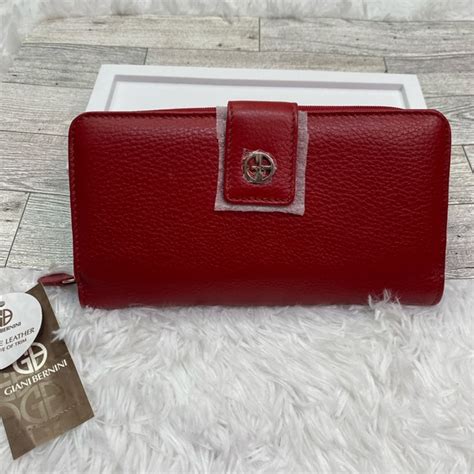 Giani Bernini Bags Giani Bernini Pebble Red Softy Core Leather All