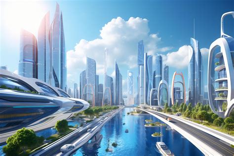Dynamic and futuristic city skyline 29895531 Stock Photo at Vecteezy
