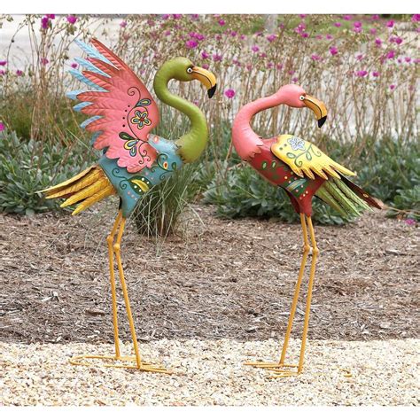 Pink Flamingo Garden Statue Lying On Lounge Chair Yard Ornament Beach Tropical Sculpture