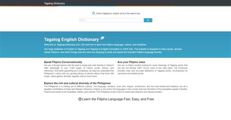 Tagalog-English Dictionary