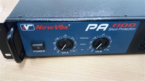 Amplificador De Pot Ncia New Vox Pa W Rms R Em