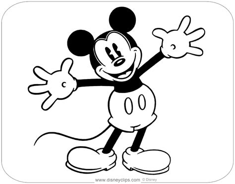 Coloring page of Disney's Classic Mickey Mouse #classicmickey, # ...