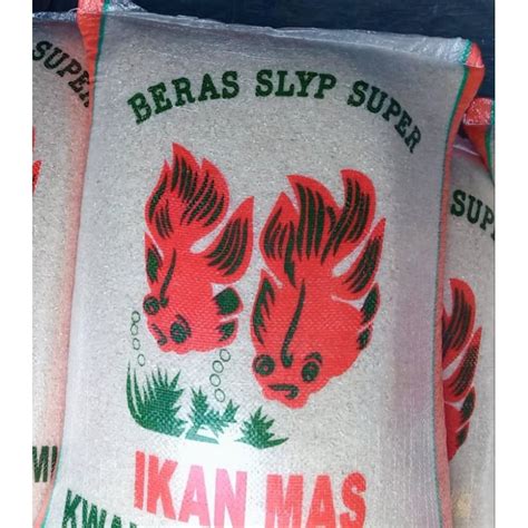 Jual Beras Slyp Super Ikan Mas Netto Kg Shopee Indonesia