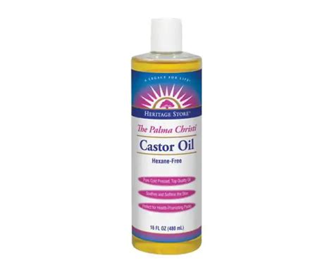 Heritage Store Castor Oil Cold Pressed 16 Fl Oz Emega Australia