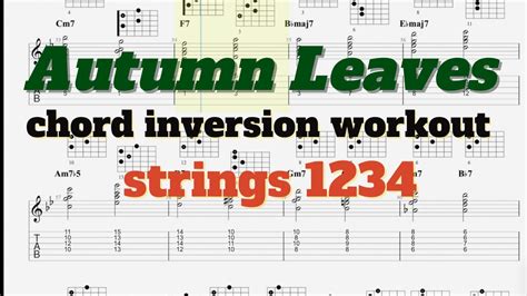 Autumn Leaves Chord Inversion Workout Strings Essential Exercise