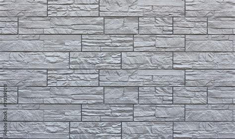 Grey Stone Tile Texture Gray Brick Wall Close Up Stock Photo Adobe