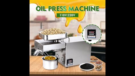 X T Stainless Steel Oil Presser Automatic Home Commercial Peanut Oil