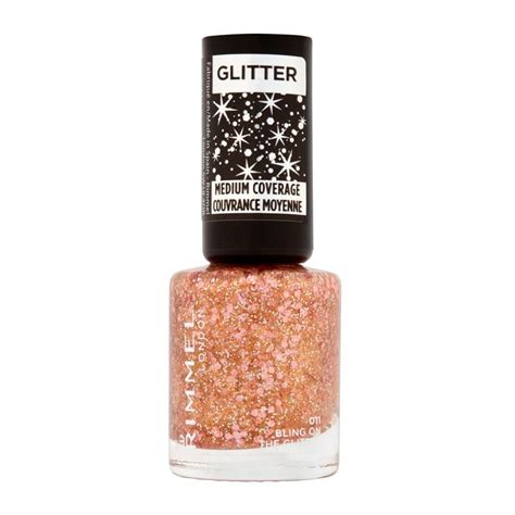 Rimmel Glitter Medium Coverage Nail Polish 8ml