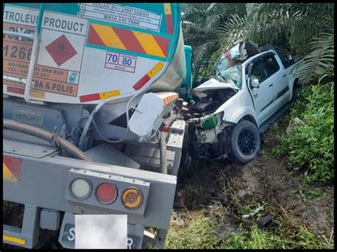 Wanita Maut Hilux Bertembung Lori Tangki Minyak Sabah News Bebas