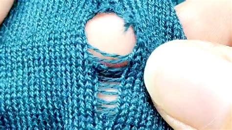 How To Perfectly Repair Holes In Knitted Sweaters Without Leaving A