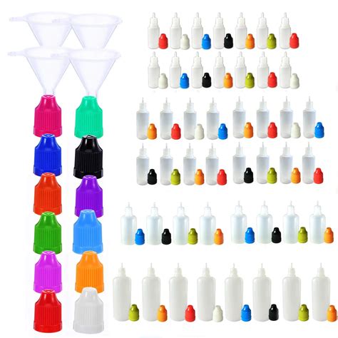 10Pcs 5ml 120ml LDPE Empty Plastic Squeezable Dropper Bottles E Juice