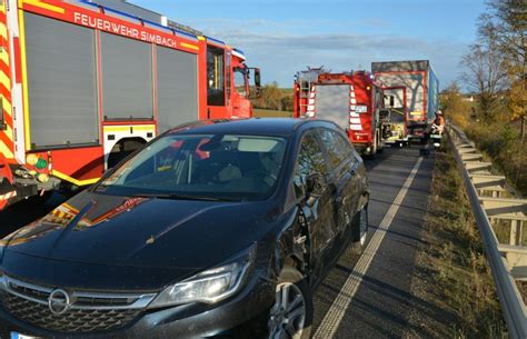 Lastwagen Gegen Auto Kollision An Der B Auffahrtsrampe