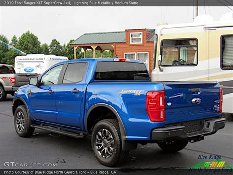 2019 Ford Ranger Xlt Supercrew 4x4 In Lightning Blue Metallic Photo No