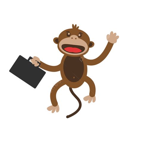 Cute Cartoon Monkey Vector Hd Images, Vector Cartoon Cute Monkey ...