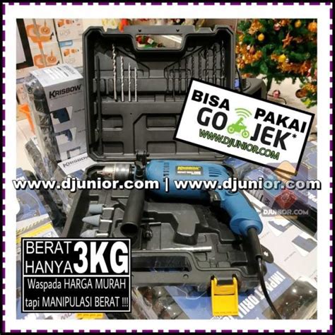 Promo KRISBOW IMPACT DRILL 21 SET 13MM MESIN BOR LISTRIK Diskon 23