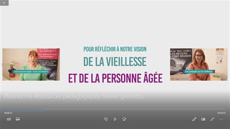 Présentation Plateforme Ressources Pédagogiques Filières Gérontos