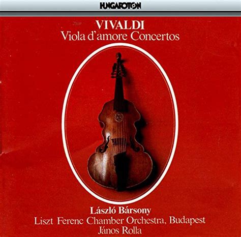 Vivaldi Viola Damore Concertos De Laszlo Barsony En Amazon Music