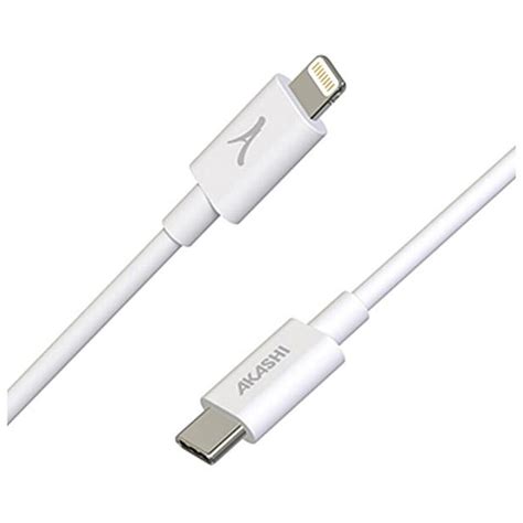 Akashi C Ble Eco Usb C Vers Lightning Blanc M C Ble Usb Lindy Sur