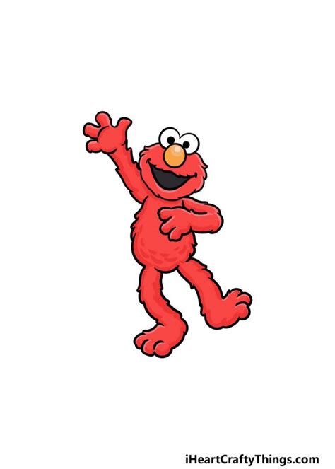 Elmo Drawing - How To Draw Elmo Step By Step