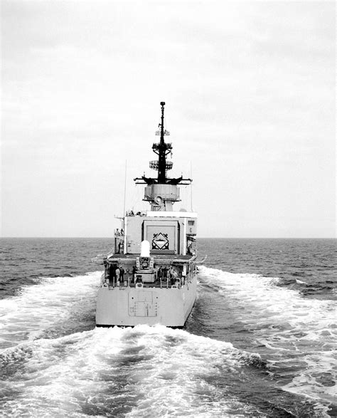 A Stern View Of The Frigate USS TRUETT FF 1095 Underway NARA