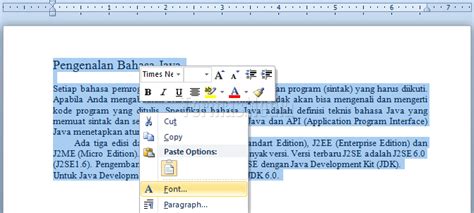 Cara Menyembunyikan Teks Di Word