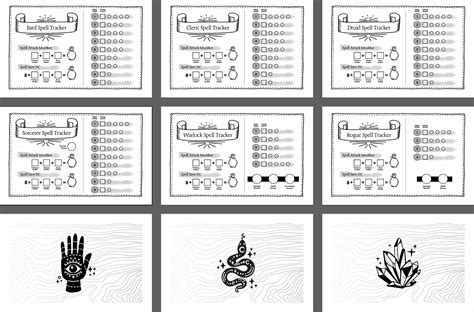 Printable Spell Slot Trackers For 10 Classes Dnd 5e RPG Digital