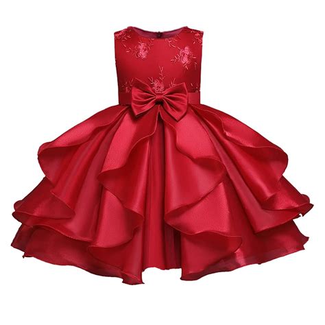 Kinder Roten Kleid F R M Dchen Baby M Dchen Prinzessin Kleider