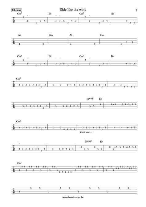 Christopher Cross Ride Like The Wind Bass Transcription Andy Salmon