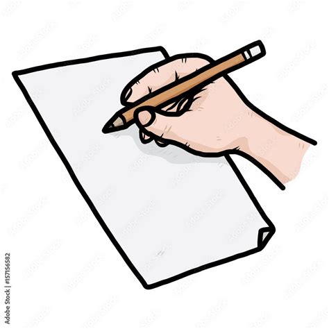 writing / cartoon vector and illustration, hand drawn style, isolated ...